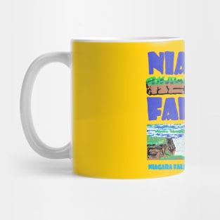 niagara falls, oil painting Mug